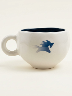 Кружка ручной работы Мастерская Виктории Нор «Лошадка синяя», керамика, 180 мл