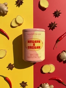 Cвеча «Имбирь и специи», соевый воск, 250 мл