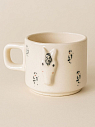 Кружка ручной работы с фигуркой Лошадка с узорами, полуфарфор, 250 мл, превью фото 3