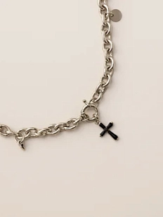 Цепь Мигетт «Крест» с бусинами и подвеской