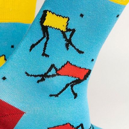 Носки «Индикатор с планеты Блук», р-р 38-41, голубые, фото 1.