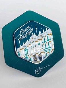 Магнит «Санкт-Петербург. Зимний дворец. Ночь», с подвесом