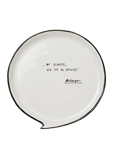 Тарелка ручной работы «Что за страсти?», разноцветная, полуфарфор, 20 см