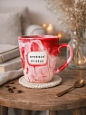 Кружка ручной работы Тата вытворяет/NF ceramics «Oty***s' от себя», красная, керамика, 400 мл, превью фото 4