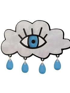 Брошь Monolama «Облако с глазом», 6 см