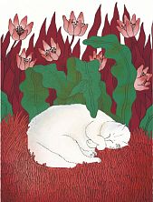 Открытка «Белый кот»