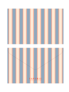 Конверт для подарочной карты «Полоска», голубой