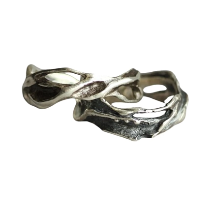 Кольцо из нейзильбера «Нити», фото 1.