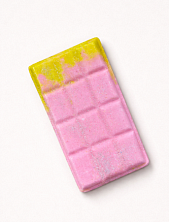 Бомбочка для ванны «Плитка шоколада», клубника-банан