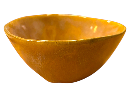 Пиала ручной работы, бежевая 9,5 см, фото 1.