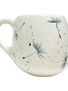 Кружка ручной работы Верба керамика «Одуванчики», круглая, керамика, 450 мл
