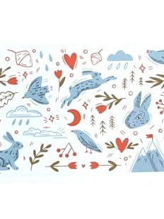 Наклейка на карту «Зайчики»