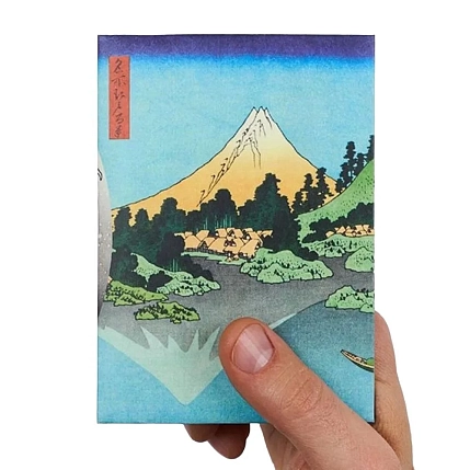 Обложка на паспорт New Wallet «New Fuji», голубая, фото 4.