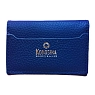 Cкладной кошелек-визитница ручной работы, Kokosina bags, натуральная кожа, синий, превью фото 3