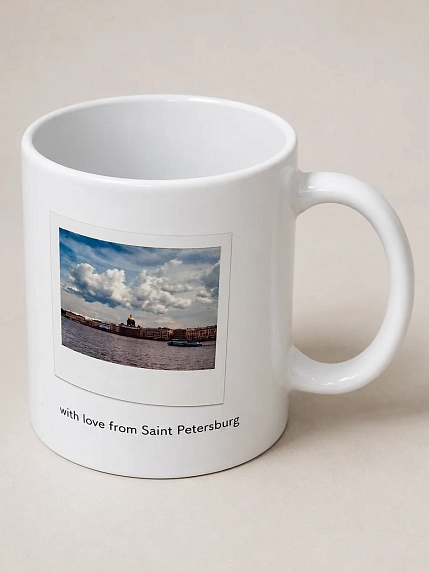 Кружка DARI DARI Санкт-Петербург Исаакиевский собор «With love from Saint Petersburg», керамика, 330 мл, фото 3.