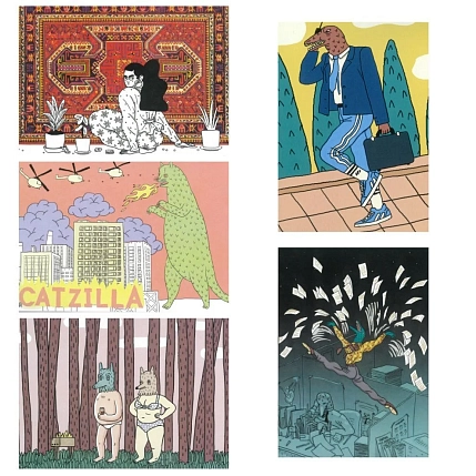 Набор авторских открыток, Валя Карнавалова, фото 1.