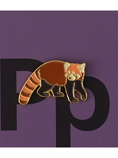 Металлический значок Heart of Moscow «Красная панда» серия Зоопарк