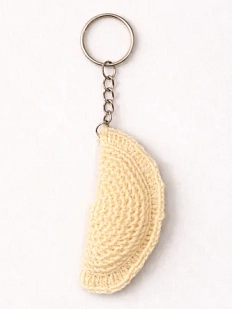 Вязаный брелок Идеальное совпадение, обвес на сумку «Вареник», 8 см