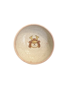 Пиала ручной работы Керемет «Самурай сиба-ину», розовая, керамика, 9 см