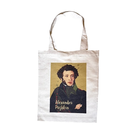 Сумка шоппер «Пушкин», белый, фото 1.