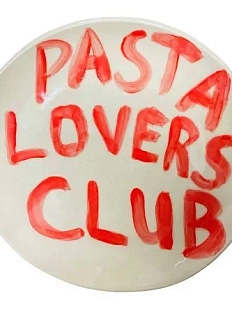 Тарелка ручной работы ММ керамика «Pasta Lovers Club», 23 см