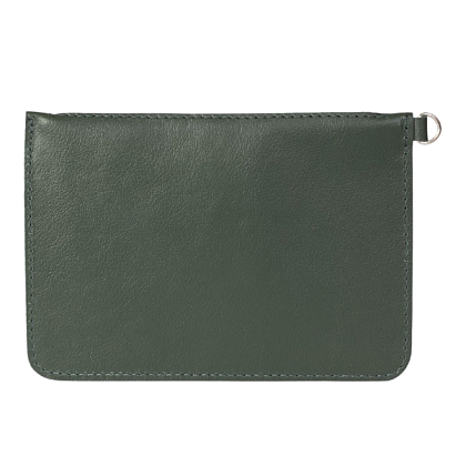 Дорожный кошелек ручной работы, Kokosina bags, натуральная кожа, зелёный, фото 2.