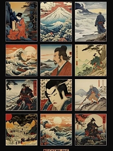 Стикерпак «Ukiyo-e» №2