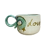 Кружка ручной работы c надписью «Lovely», зелёная, керамика, 250 мл, превью фото 1