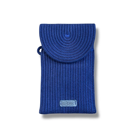 Сумка для телефона с клапаном, темно-синяя, фото 1.