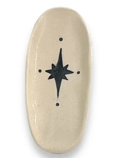 Подставка-лодочка для мелочи ручной работы «Звезда», керамика
