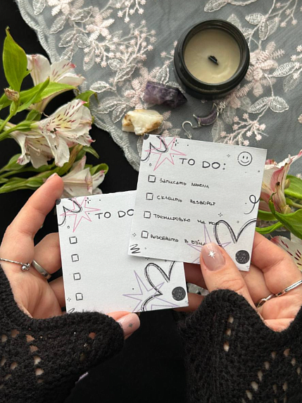 Блок для записей Апрельское утро «To do», 7 х 7 см, 100 листов, фото 1.