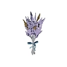 Брошь ручной работы ОКподолинс «Лаванда», сиреневая, дерево, превью фото 1