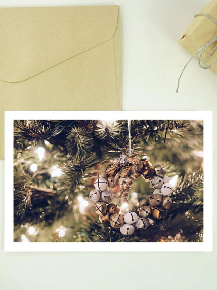 Открытка DARI DARI на Новый год «Венок на ёлке», А6, фото 1.