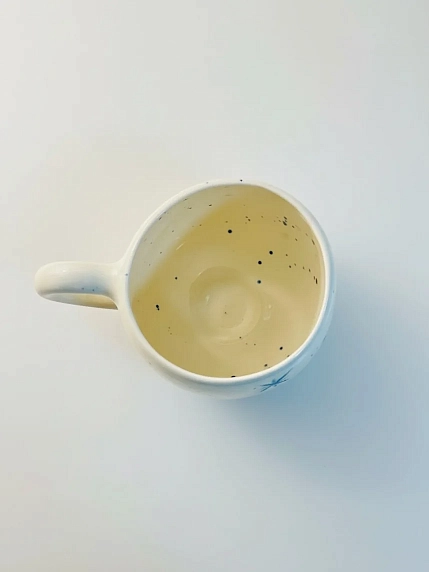 Кружка ручной работы Верба керамика «Новогодние шары», круглая, керамика 350 мл, фото 2.