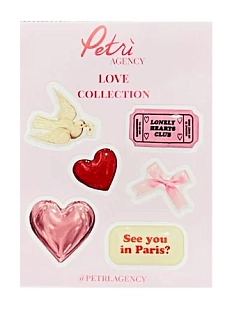 Набор 3Д стикеров Агентство Петри на телефон «Love collection», объёмный
