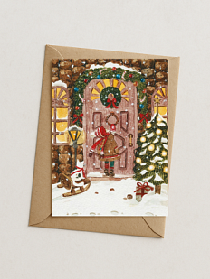 Открытка на Новый год «Гости»