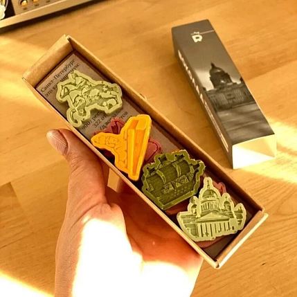 Мини-набор Rubiscookies «Петербург», шоколадный, фото 3.
