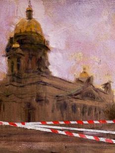 Картхолдер двойной, «Весна, которую мы заслужили», экокожа, художник Василий Аникин