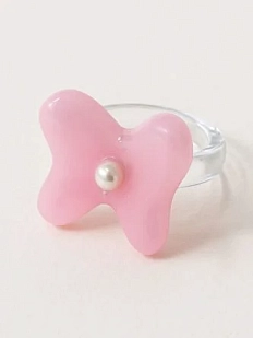 Кольцо ручной работы Бабочка, полимерная глина