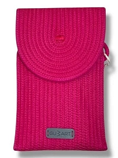 Сумка для телефона с клапаном, фуксия