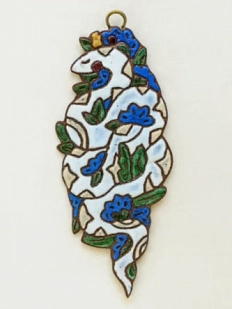 Ёлочная игрушка из керамики «Змея», Partala ceramics