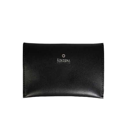 Кошелёк-конверт для документов ручной работы, Kokosina bags, натуральная кожа, чёрный, фото 2.