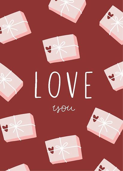 Открытка «Love you», фото 1.