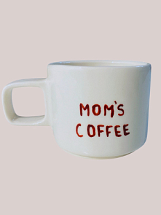 Кружка ручной работы, «Mam's coffee», керамика, 180 мл