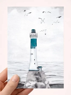 Открытка DARI DARI «Зеленый маяк», А6