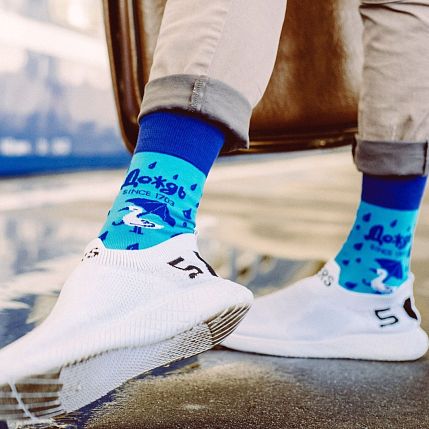 Носки «Основан в 1703 году», р-р 38-41, голубые, фото 2.