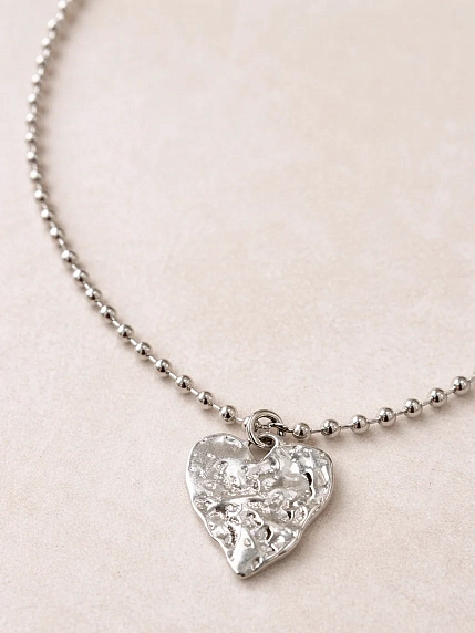 Цепь Мигетт с подвеской «Сердце», латунь, фото 1.