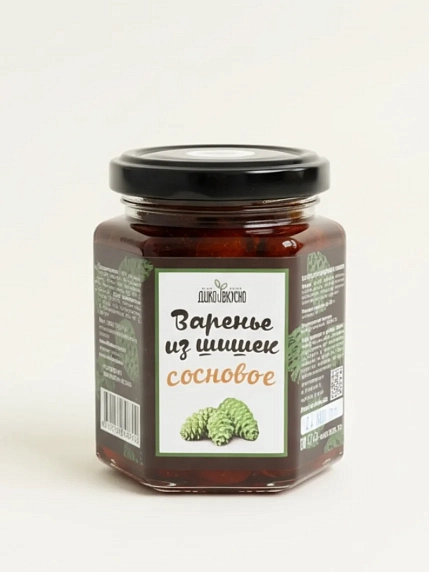 Варенье Дико Вкусно из сосновой шишки «Сосновое», 220 гр, фото 1.