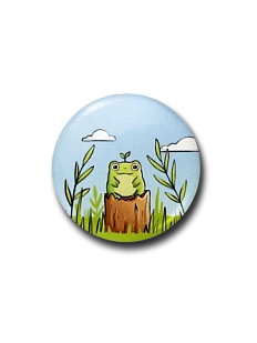 Значок «Лягушка», металл, 25 мм