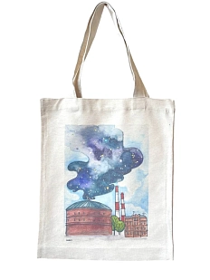 Сумка шоппер Elizabeth Madar «Планетарий», белый